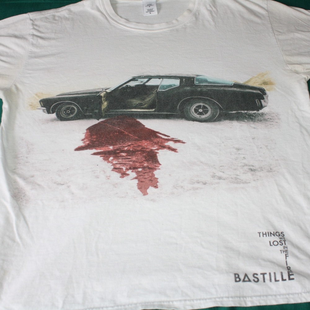 Bastille Vintage Tees (2) L Bad Blood Wild World
